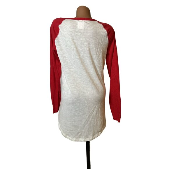 PINK Victoria’s Secret Christmas Sequin All I Want Is Everything Long Sleeve Top - Picture 3 of 8